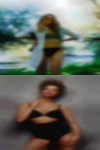 Women leaving nude desert rock